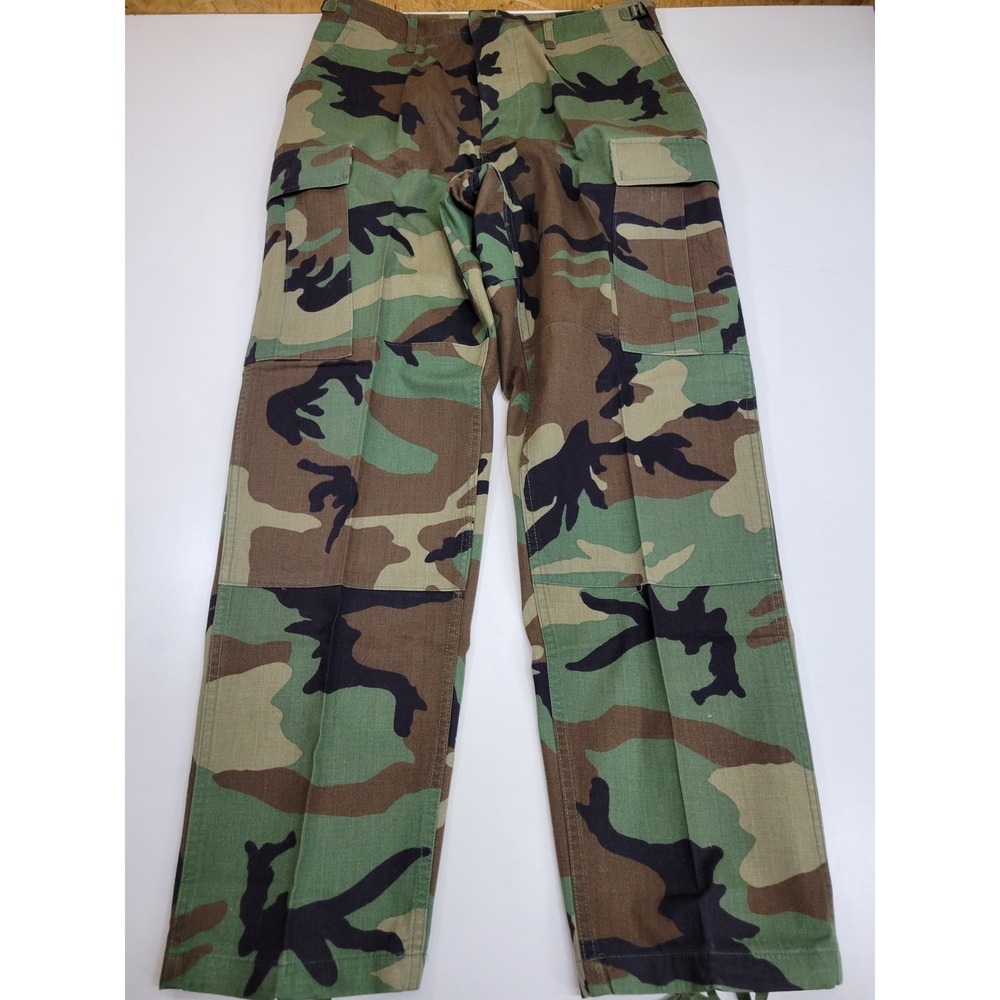 US Military Woodland Camo BDU Combat Pants Propper 50/50 Cotton Nylon Cargo...